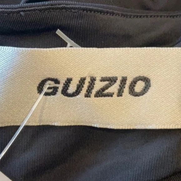 NWT Danielle Guizio Beia Twist Top Black Size Large - Picture 15 of 16